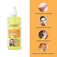 Shuraim Essentials Lemon-Alovera Combo Shaving Gel Non Foaming Clear Cut Professional (1000 Ml) Pack Of 2-thumb1