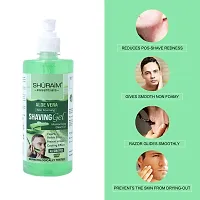 Shuraim Essentials Alovera-Mint Combo Shaving Gel Non Foaming Clear Cut Professional (1000 Ml) Pack Of 2-thumb4