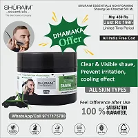 Shuraim Essentials Charcoal Shaving Gel Non Foaming Clear Cut Professional (500 G)-thumb3