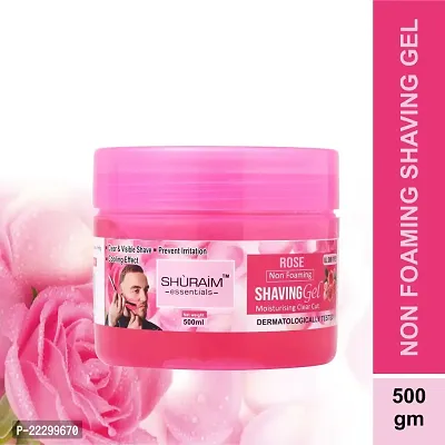 Shuraim Essentials Rose Shaving Gel Non Foaming Clear Cut Professional (500 G)-thumb3