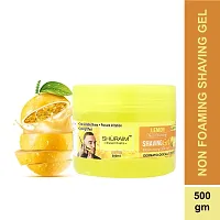 Shuraim Essentials Lemon Shaving Gel Non Foaming Clear Cut Professional (500 G)-thumb3