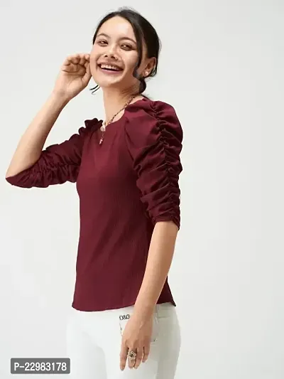 Stylish Women Polyester Casual Top-thumb0