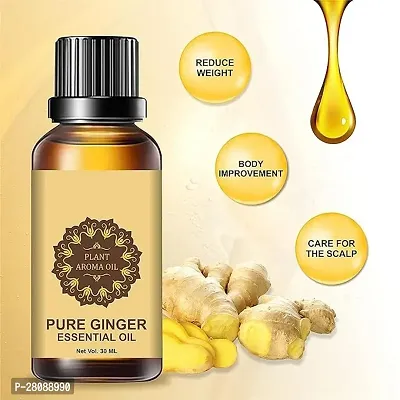 Tummy drainage Ginger Massage Oil For Belly Fat Drainage Reduce Fat Fitness Oil  (30 ml)-thumb0