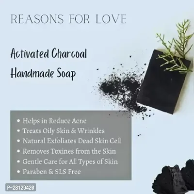 Activated Charcoal Soap For Skin Whitening pack of 1-thumb2