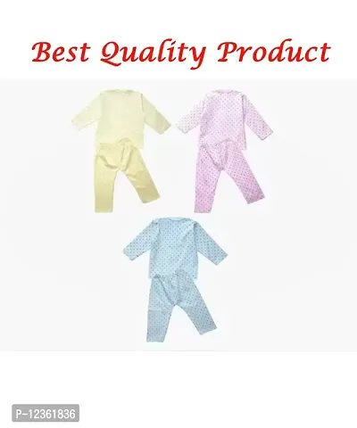 Baby Boys and Girls Casual 3 T-Shirt + 3 Pyjama (Multicolor Pack of 3)-thumb3