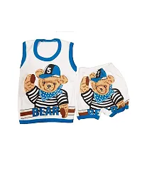 Baby Boys  Girls T-Shirt with Short  Pack of 1 (Multicolor)-thumb2