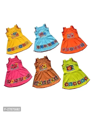 Baby Frock, Girl's Trendy Frock Pack of 6-thumb2