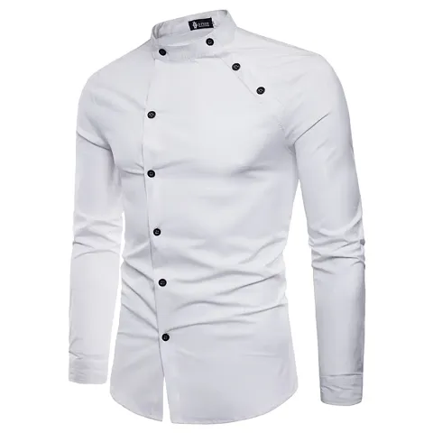 Men's Cotton Solid Slim Fit Shirt