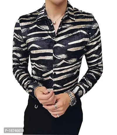 JEEVAAN - THE PERFECT FASHION Digital Printed Full Sleeves Shirts for Men, Fabric-Lycra