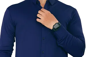 JEEVAAN - THE PERFECT FASHION Lycra Men's Regular Fit Formal Shirt-thumb1