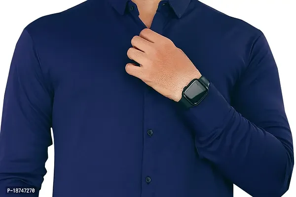 JEEVAAN - THE PERFECT FASHION Lycra Men's Regular Fit Formal Shirt-thumb2