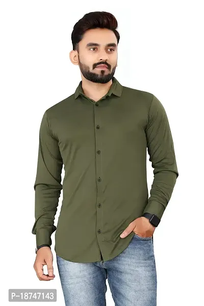 JEEVAAN - THE PERFECT FASHION Lycra Men's Regular Fit Formal Shirt