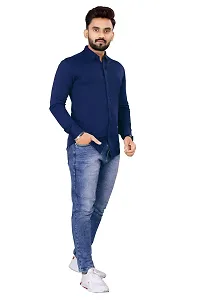 JEEVAAN - THE PERFECT FASHION Lycra Men's Regular Fit Formal Shirt-thumb2