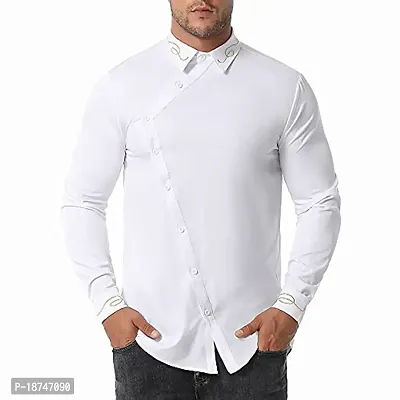 JEEVAAN - THE PERFECT FASHION Men's Regular Fit Cross Style Casual Shirt