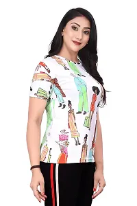 JEEVAAN-Women's Imported Lycra Mix Colour T-Shirt (XX-Large, Multicolor-1)-thumb2