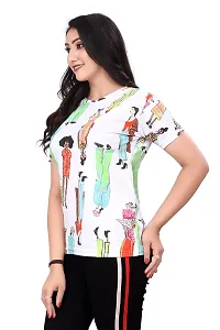 JEEVAAN-Women's Imported Lycra Mix Colour T-Shirt (XX-Large, Multicolor-1)-thumb5