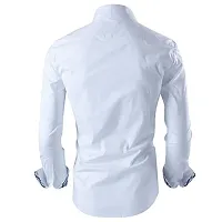 JEEVAAN-Men's Cotton Colour Shirt (XX-Large, White)-thumb1