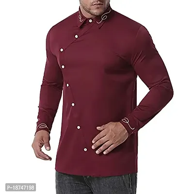 JEEVAAN - THE PERFECT FASHION Men's Regular Fit Cross Style Casual Shirt-thumb2