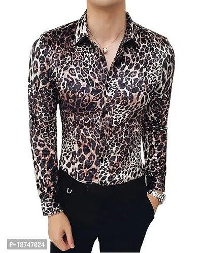 JEEVAAN - THE PERFECT FASHION Digital Printed Full Sleeves Shirts for Men, Fabric-Lycra