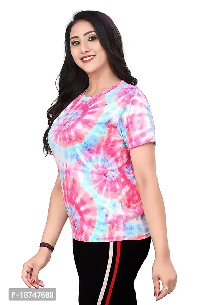 JEEVAAN-Women's Imported Lycra Mix Colour T-Shirt (Small, Multicolor-2)-thumb4