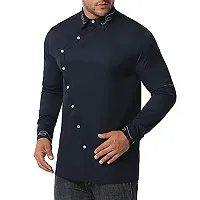JEEVAAN - THE PERFECT FASHION Men's Regular Fit Cross Style Casual Shirt-thumb3