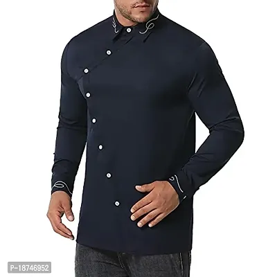 JEEVAAN - THE PERFECT FASHION Men's Regular Fit Cross Style Casual Shirt-thumb4