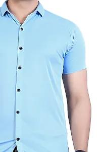 JEEVAAN-Men's Lycra Colour Shirt (Medium, Sky Blue)-thumb3