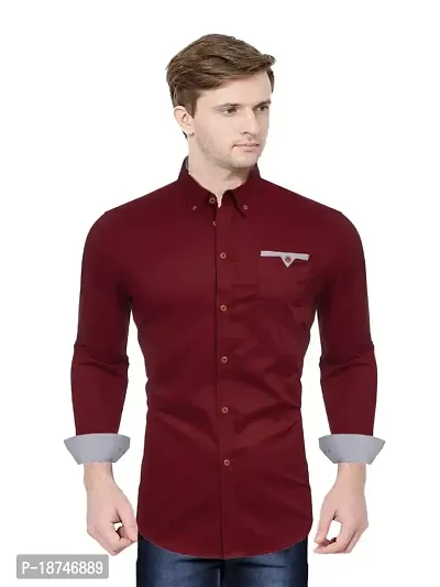 JEEVAAN - THE PERFECT FASHION Men's Slim Fit Full Sleeve Casual Shirt