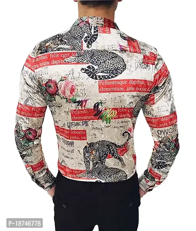 JEEVAAN - THE PERFECT FASHION Digital Printed Full Sleeves Shirts for Men, Fabric-Lycra-thumb2