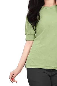 JEEVAAN -Micro Crape TOP for Womens (L, Light Green)-thumb3