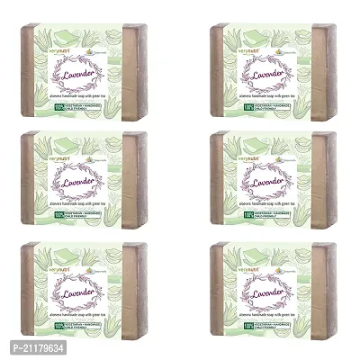 Verynutri Natural, Chemical-Free Hand Made Soap (Lavender) Pack Of 6