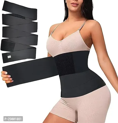 Black Elastic Weight Loss Belly Belt-thumb0