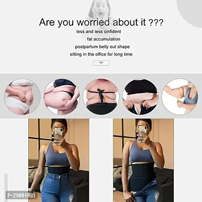 Black Elastic Weight Loss Belly Belt-thumb2