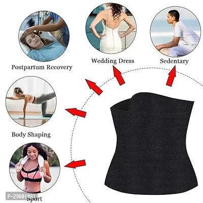 Black Elastic Weight Loss Belly Belt-thumb4