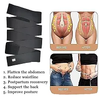 Black Elastic Weight Loss Belly Belt-thumb4