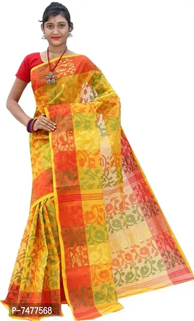 Bengal khadi cotton soft jamdani saree