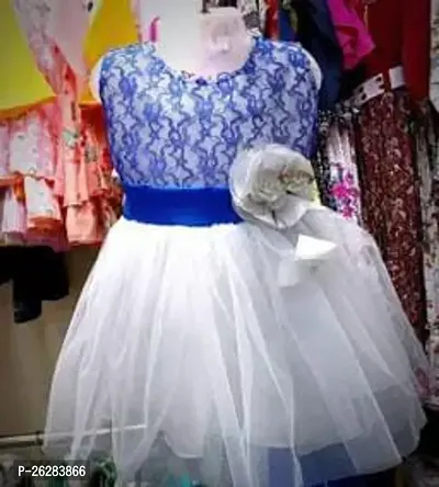 Fancy Multicoloured Net Frocks Dresses For Girls-thumb0