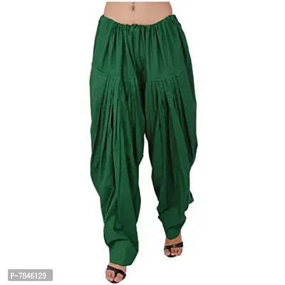 SwaNit Readymade Cotton Patiala Salwars for Women, Black,White,Green (Free Size, Pack of 3)-thumb4