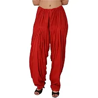 SwaNit Readymade Cotton Patiala Salwars for Women, Black,White,Red (Free Size, Pack of 3)-thumb3