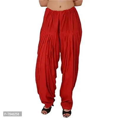 SwaNit Readymade Cotton Patiala Salwars for Women, Black,White,Red (Free Size, Pack of 3)-thumb4