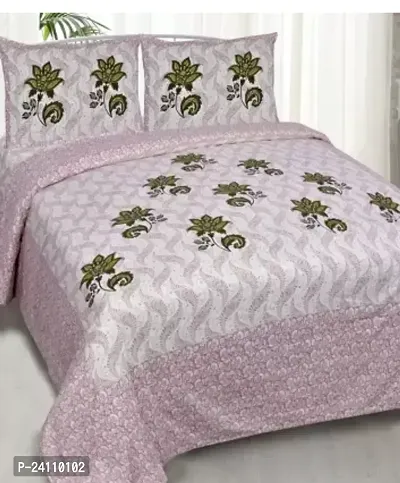 Fancy Cotton Printed Bedsheet With 2 Pillow Covers