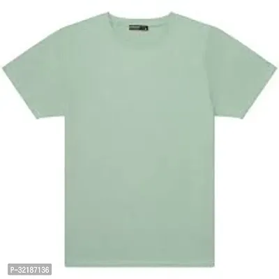 Stylish Polyester Solid Tees for Men-thumb0