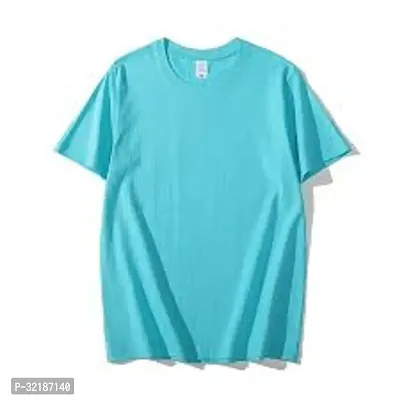 Stylish Polyester Solid Tees for Men-thumb0