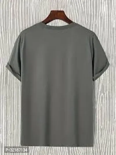 Stylish Polyester Solid Tees for Men-thumb0