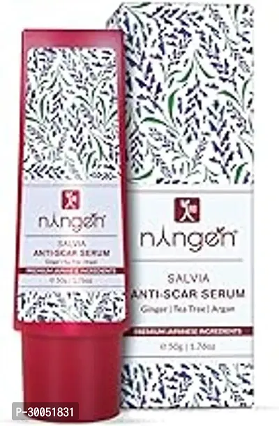 Ningen Salvia Skin Clarifying Anti Scar Face Serum I Enriched with Ursolic Acid I Dermatologically Tested Paraben Free I Use it for Prolonging Scars and Stretch Marks I 50g