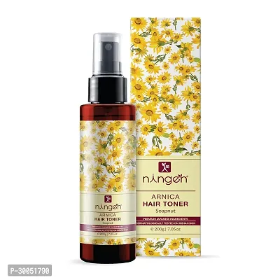 Ningen Arnica Hair Toner I Enriched with Potent Soapnut Reetha Extracts I Dermatologically Tested Paraben Free I Manages Hair Color and Texture Long Lasting Effects I 200g Brown-thumb0