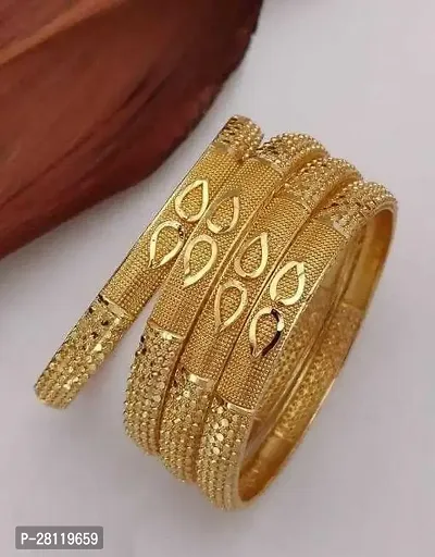 Beautiful Golden Bangles For Women-thumb0