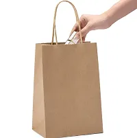 PRB presents  Kraft Paper, Gift , Carry, Eco Friendly  Bags, size 10*5*14 inches pack 50 pcs-thumb2