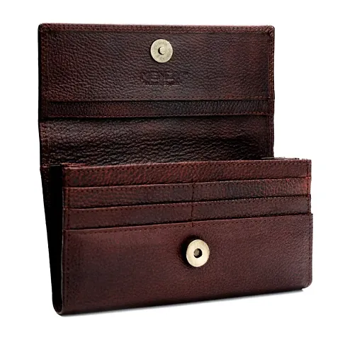 Genuine Leather Clutch Wallet for Women- Colour