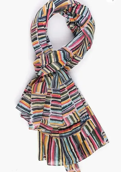 Stylish American Crepe Printed Stoles for Women